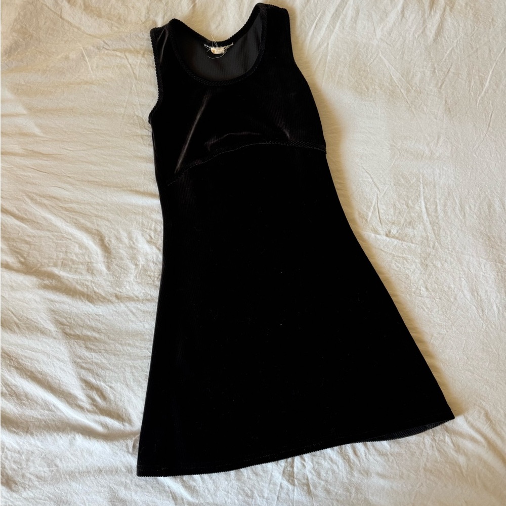 Classic Black Sleeveless A-Line Dress